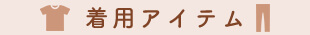 着用アイテム