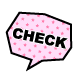 リブタンクトップ CHECK