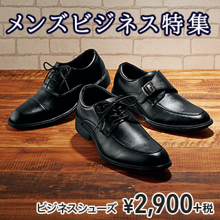 メンズビジネス特集　ビジネスシューズ　￥2,900＋税