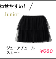 ジュニアチュールスカート