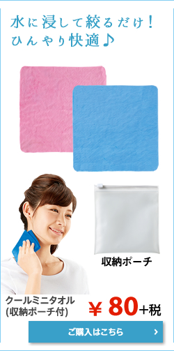 クールミニタオル(収納ポーチ付)