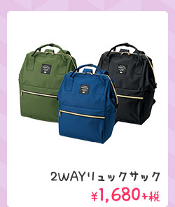 2WAYリュックサック ¥1,680+税