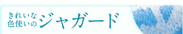 きれいな色使いのジャガード