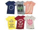 レディース半袖プリントTシャツ