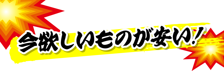 今欲しいものが安い！