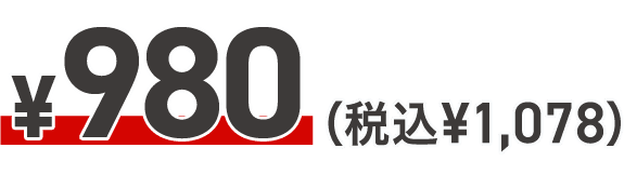 ¥980(税込 ¥1,078)