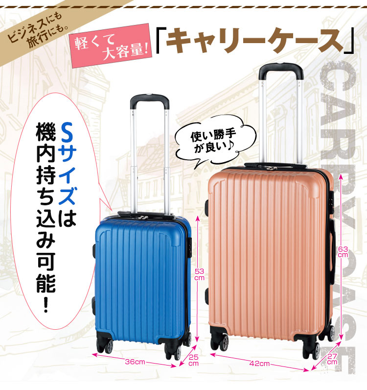 キャリーケース・キャリーバッグ商品説明