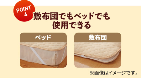 POINT4 敷布団でもベッドでも使用できる