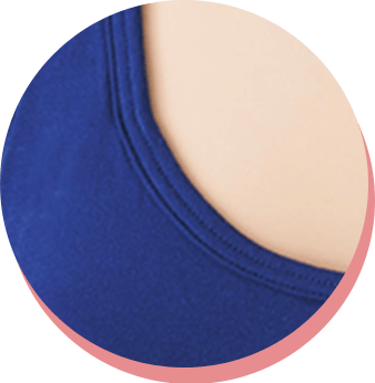 素材は、Tシャツでもよく使われる180g/㎡天竺素材。ポリウレタンも5%入っているので、体にフィットした着け心地です。