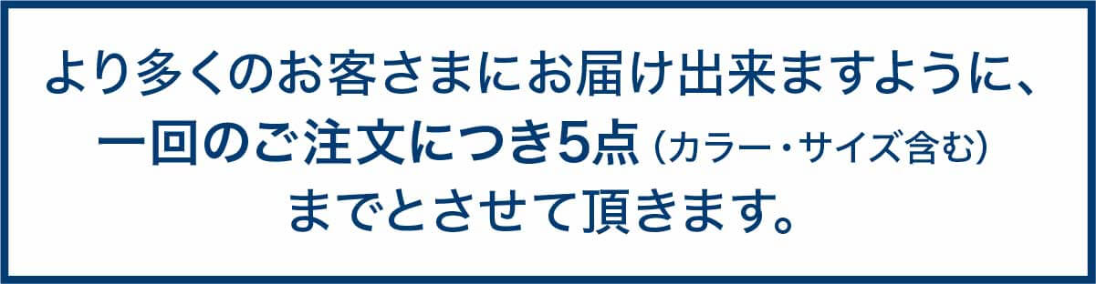 数量制限テキスト