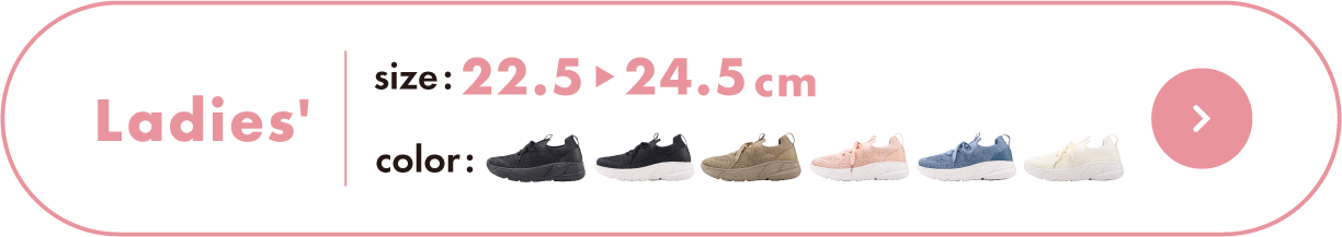 レディース サイズ:22.5〜24.5cm カラー6色