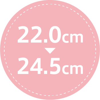 22.0cm〜24.5cm