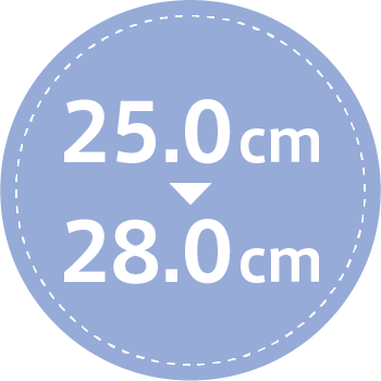 25.0cm〜28.0cm