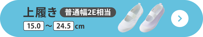 上履き 普通幅2E相当 15.0～24.5cm