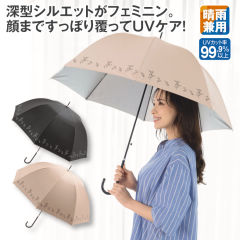 深張りプリント晴雨兼用ジャンプ傘(58cm)