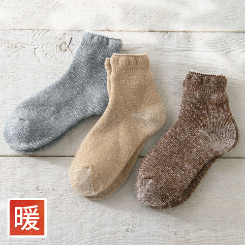 ファスナー付き 冷え 靴下 ぬぎはぎラクラクソックス ひざ下