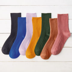 レディースリブカラーソックス
