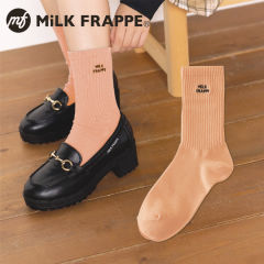 MiLK FRAPPE ワンポイントソックス[子ども靴下、女の子]