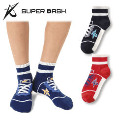 SUPER DASH 男児スニーカー風ソックス[子ども靴下]