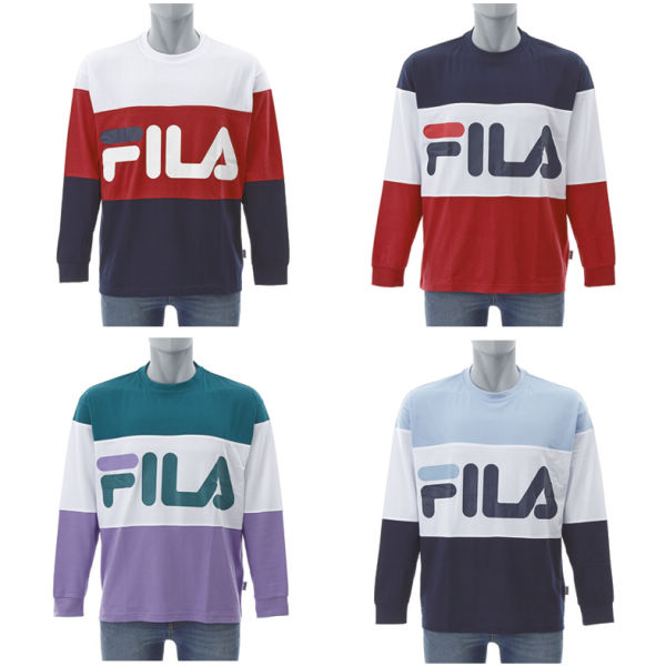 30 Off Fila メンズビッグシルエット切替長袖tシャツ ヒラキ 激安靴の通販 ヒラキ公式サイト Hiraki Shopping