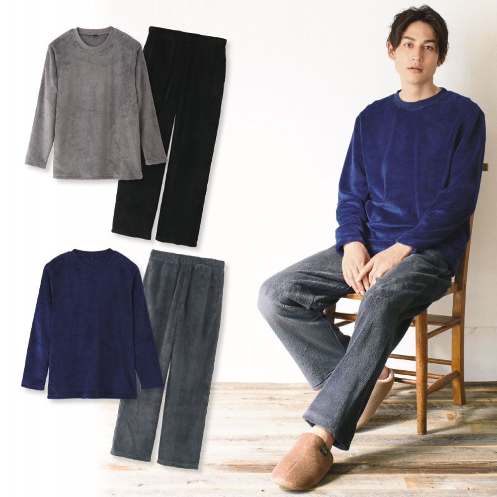 プリーツプリーズ WEB限定 リラックスフィット フリースセットアップ/ノーカラー