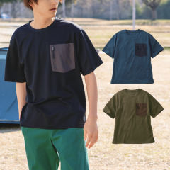半袖ポケット付Tシャツ(男女兼用サイズ)【SS～3L】
