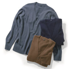 メンズニットカーディガン