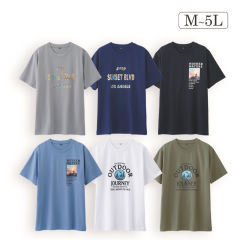 メンズ半袖プリントTシャツ【M～5L】