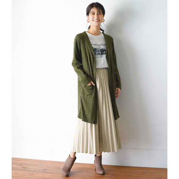 HERFEE　LONG CARDIGAN ロング　カーディガン　ひゃん 楽天市場】ロングカーディガン / CALINER (カリネ) リネン 天竺