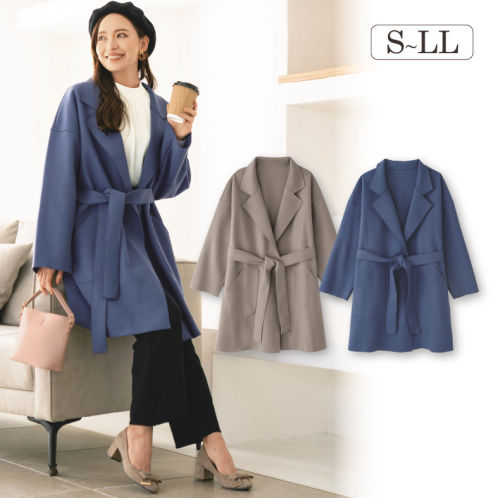 新品タグ付き　BLUE BLUE  コンプレスドウール キッコウ ガウンコート レディースガウンコート | 激安靴の通販 ヒラキ公式サイト