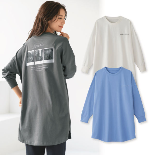 レディースオーバーサイズチュニックTシャツ | 激安靴の通販 レディースオーバーサイズチュニックTシャツ | 激安靴の通販