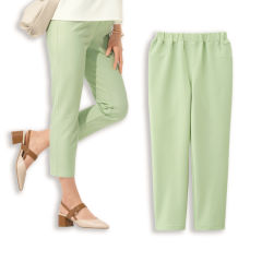 レディースストレッチクロップドレギンスパンツ【M～4L】