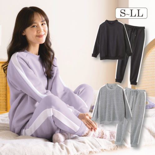 レディース裏起毛ライン上下セット【S～LL】 | 激安靴の通販 ヒラキ