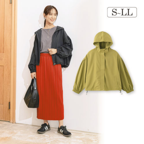 【試着のみ】梳毛 きさらぎ／黄褐色 レディースボリューム袖パーカ【S～LL】 | 激安靴の通販 ヒラキ