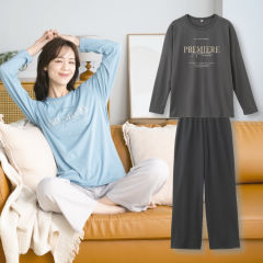 レディース長袖Tシャツパジャマ【S～4L】