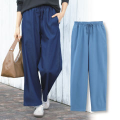 レディースライトオンスデニムイージーパンツ【S～LL】