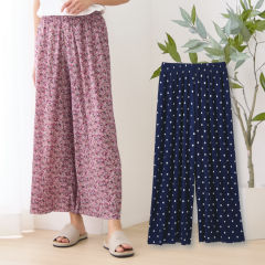 レディースさらっと涼しいルームパンツ【S～LL】