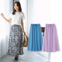 レディースギャザーイージースカート【S～LL】