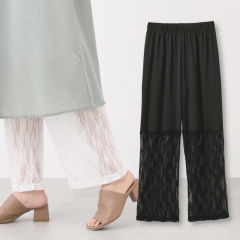 レディース裾レースペチパンツ