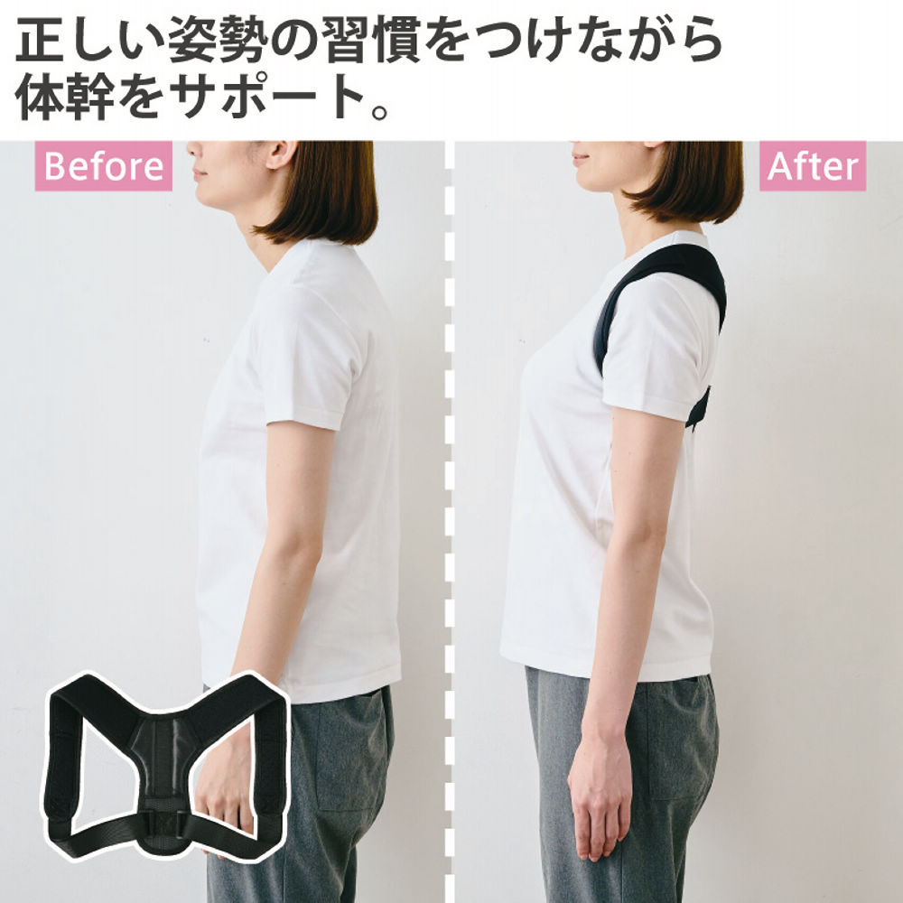 コレクター まっすぐにする バックベルト用コレクター 前かがみ
