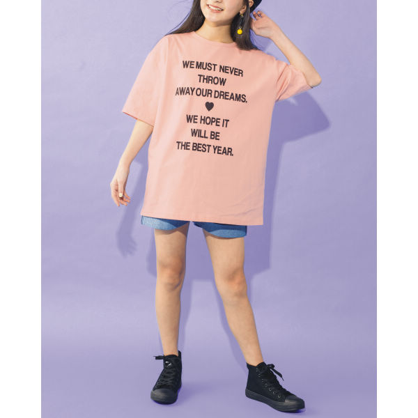 38％OFF】半袖プリントビッグTシャツ［子ども服、女の子］ | 【ヒラキ 