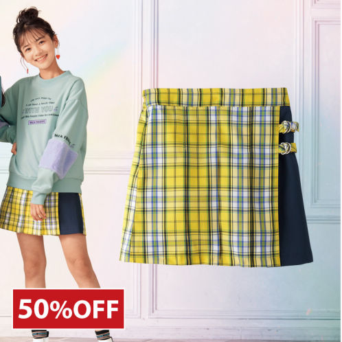 ANEWイエロープリーツスカート　インナーパンツ 56211_MAIN_202101_PD2306_L.jpg