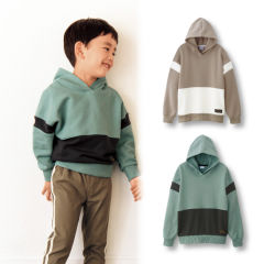 配色裏毛トレーナー【100～160cm】