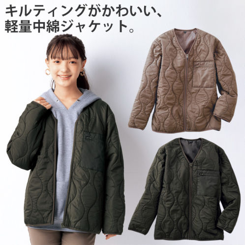 PGG フード付きキルティング中綿ジャケット サイズ0 PGG フード付き