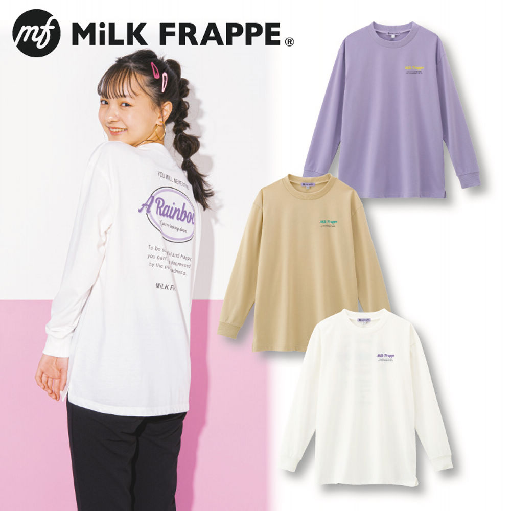 ‬キキᙏ̤̫* 購入前プロフ見て下さい。 MiLK FRAPPE プリントビッグTシャツ【130～160cm】 | 激安靴の
