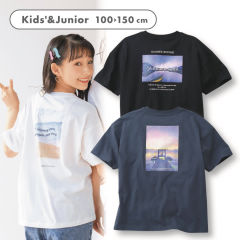 半袖ビッグプリントTシャツ[子ども服、男の子、女の子]【100～150cm】