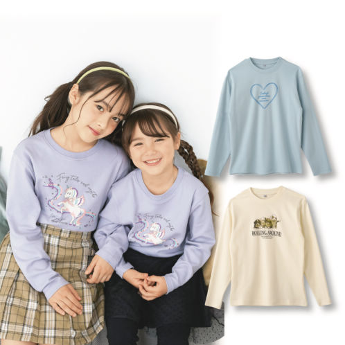 長袖プリントTシャツ【100～160cm】 | 激安靴の通販 ヒラキ公式サイト