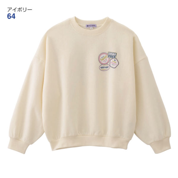 MiLK FRAPPE ビッグシルエット裏起毛トレーナー【130～160cm