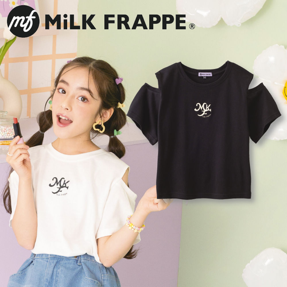 MiLK FRAPPE肩あき半袖Tシャツ【130～160cm】 | 激安靴の通販 ヒラキ
