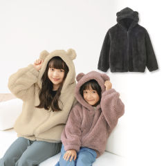 フワモコボアジップパーカ【100～160cm】